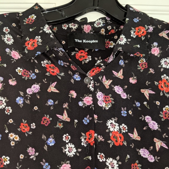 The Kooples floral silk button down - Picture 4 of 8